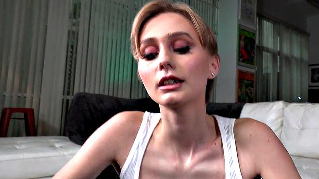 POV anal babe sucks and rides cock in dirty talking