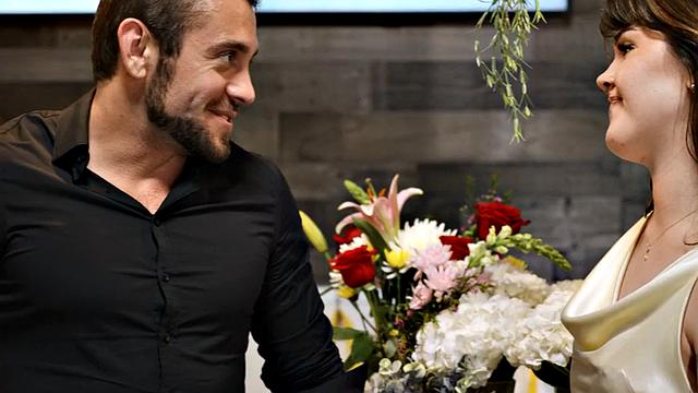 Busty tattooed transgender babe in threesome