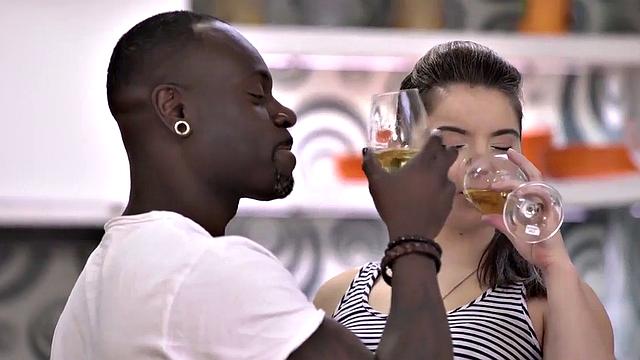 Naughty white girl gets a black man's hard cock on her 18th birthday