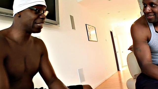 IR DP babe sucks from ass to mouth and gets fucked in BBC 3way