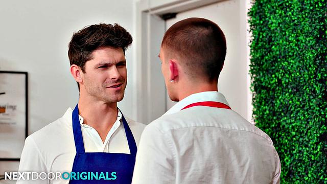 Conceited Waiter Flip Fucks Sexy Jock Rival - NextDoorStudios