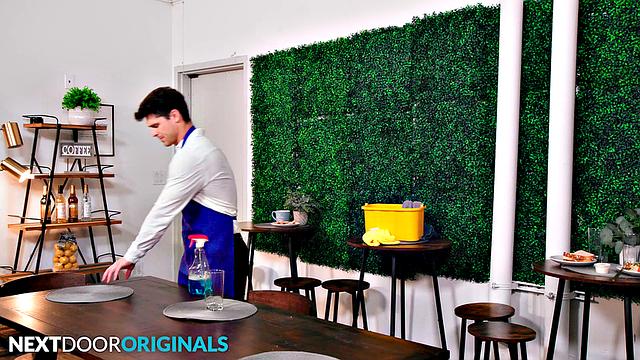 Conceited Waiter Flip Fucks Sexy Jock Rival - NextDoorStudios