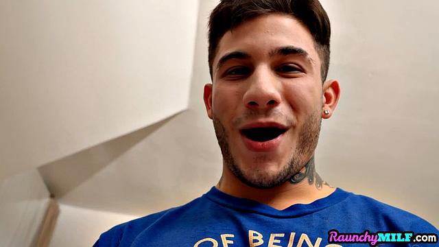 Huge-titted blonde cougar doggystyled