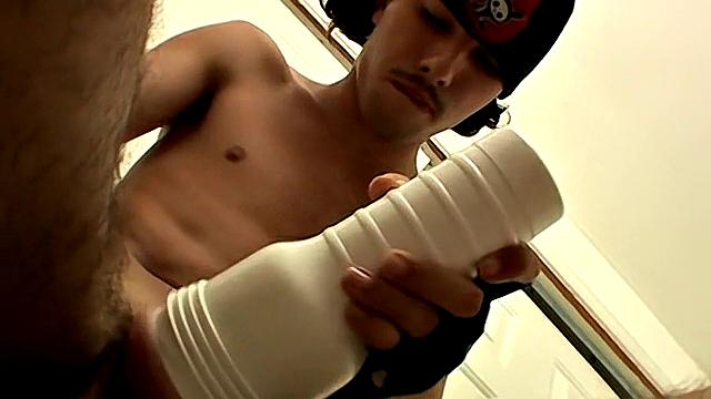 Young Straight Skater Gets Sex Toy Creamy, Cum Filling - Raposa