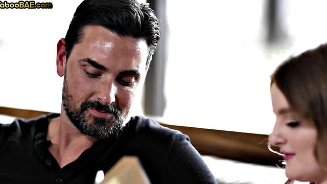 Bigbooty babe passionately ridings lovers cock on sofa