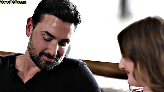 Bigbooty babe passionately ridings lovers cock on sofa