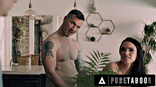 PURE TABOO Shocked Stud Catches Twisted New Stepaunt Ivy Ireland Getting Free Use In The Kitchen