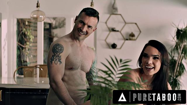 PURE TABOO Shocked Stud Catches Twisted New Stepaunt Ivy Ireland Getting Free Use In The Kitchen