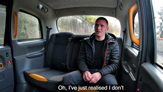 A curvy taxi driver ride before getting her tight pussy stuffed on backseat