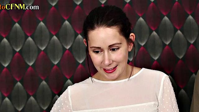 Voracious CFNM cocksucking lucky fellow