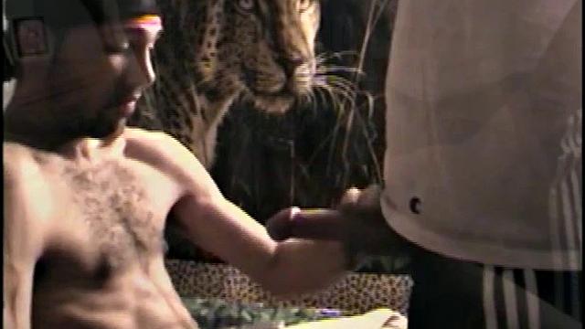 Eating Cum Off Black Cock