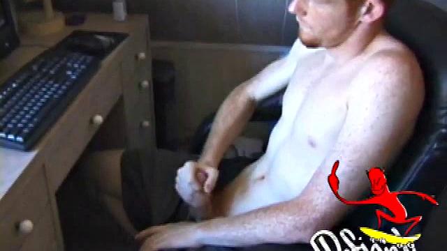 Tristan watches a porn video, while playing with himself, and we enjoy some close-ups of his pleasure