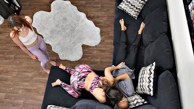 Exercising With Stepdad