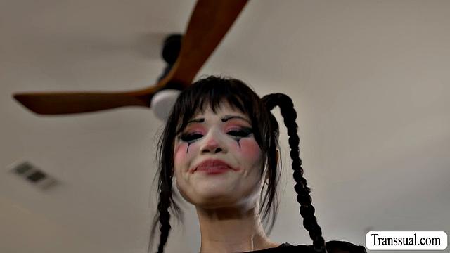 My clown caught me masturbating