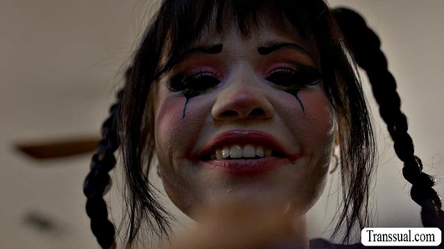 My clown caught me masturbating