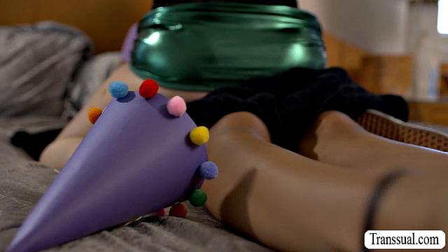 My clown caught me masturbating