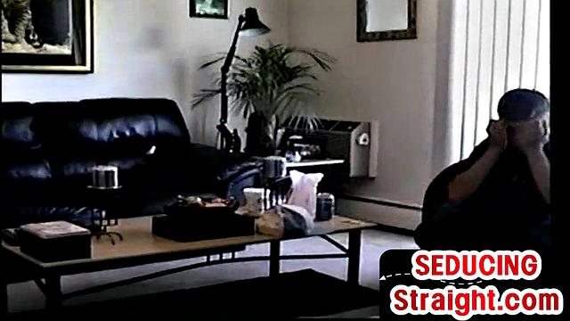 21yo straight twink with hairy cock jerks for gay buddy