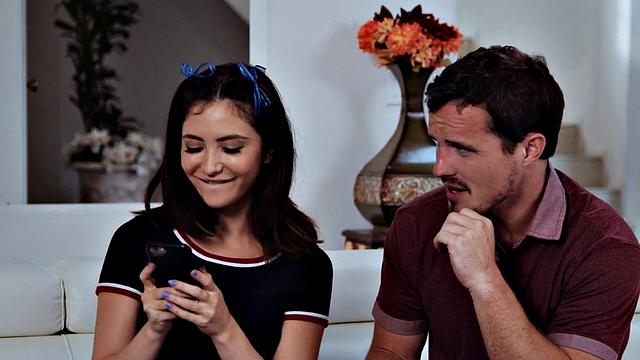 21yo stepsis shows deepthroating and cockriding skills