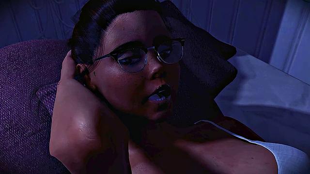 Futa3dX - Hot Purple Haired Babe Spitroasted by Her Fantasy Creatures Hunks