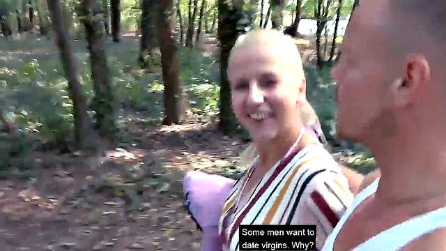 German public fucked big-ass MILF in outdoor sex