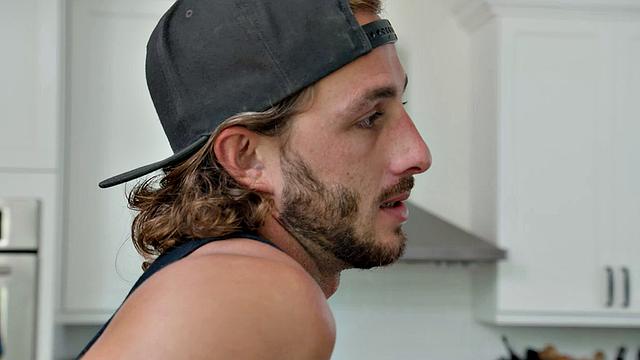 Tattooed Bombshell Karma Rx fucks her friend's ex in bathroom