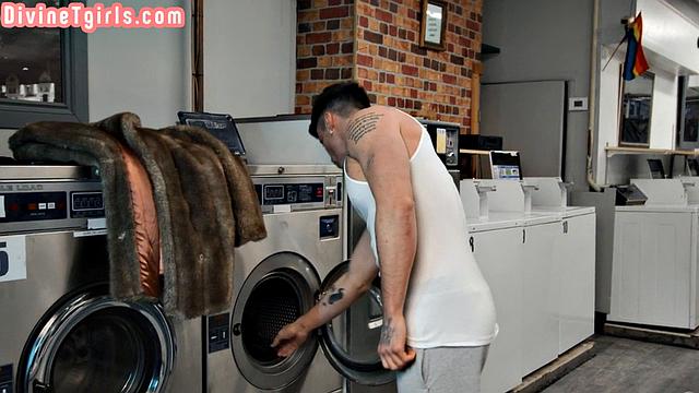 Naughty big-titted Trans hard anal-fucked