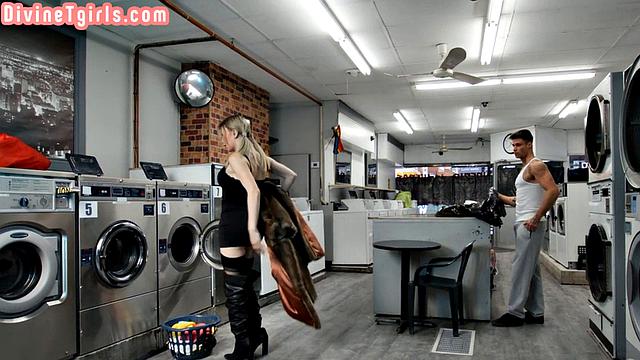 Naughty big-titted Trans hard anal-fucked