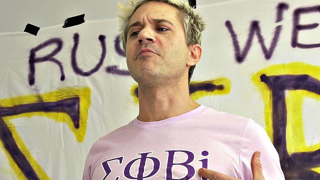 Blonde GF shares bisexual dick in wild threesome before getting pounded from behind