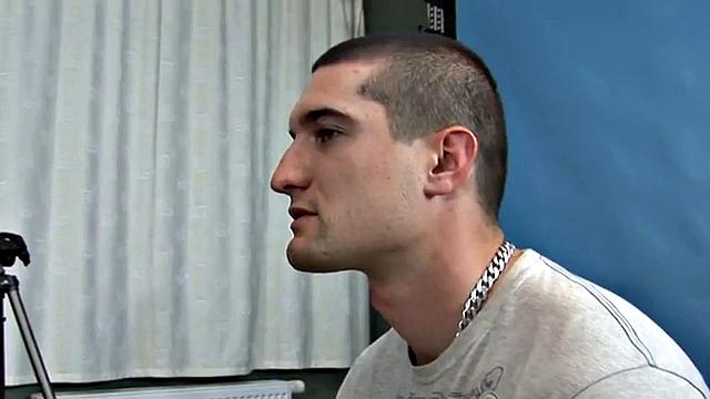 Guy gets straponned in doggy for the first time