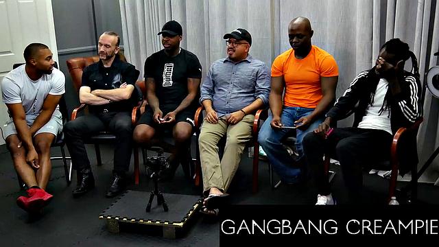 GangbangCreampie - Redhead Mega Babe Squirts In Juicy Gangbang