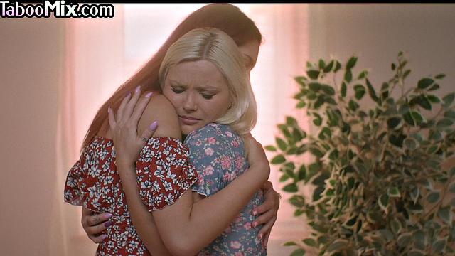 Blonde strapon fucking her horny GF