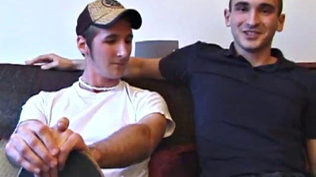 While Trent Knight is out skating he runs into Michael Whitewood. After spending a day out burning the pavement, the two decided to relax with a little straight porn.