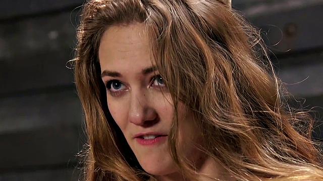 Bound bdsm sub gets nipples clamped and fucked