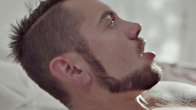 Black wild guy fucks white stud hardcore in anal