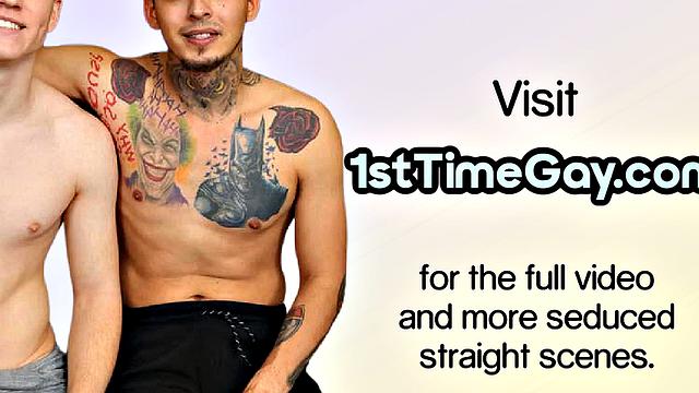 Str8 amateur stud 1st time creampied after riding cock