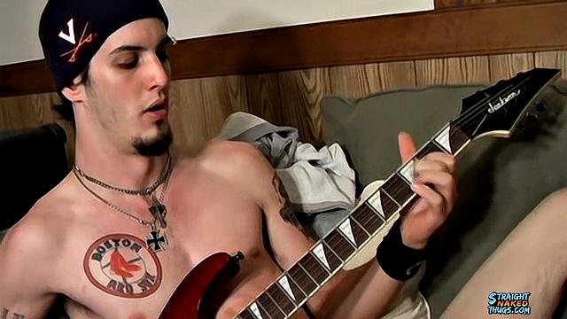 Naked Rocker Jacks His Dick - Axel