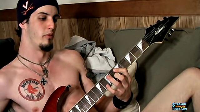 Naked Rocker Jacks His Dick - Axel