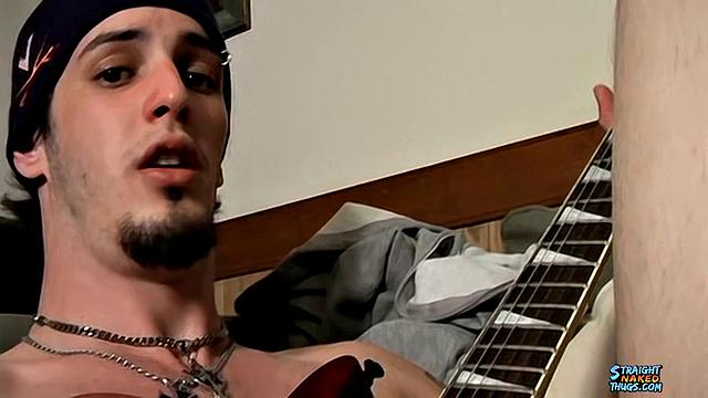 Naked Rocker Jacks His Dick - Axel