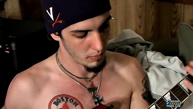 Naked Rocker Jacks His Dick - Axel