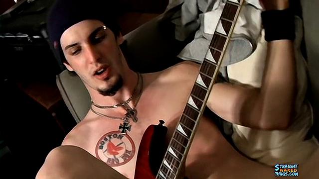 Naked Rocker Jacks His Dick - Axel