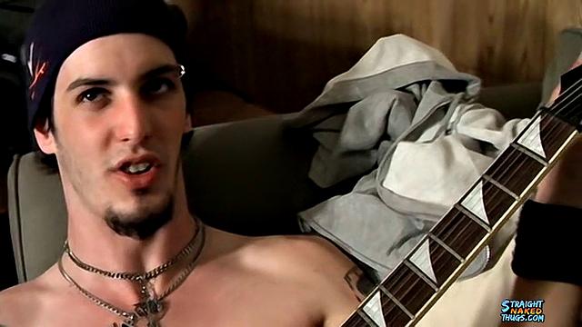 Naked Rocker Jacks His Dick - Axel