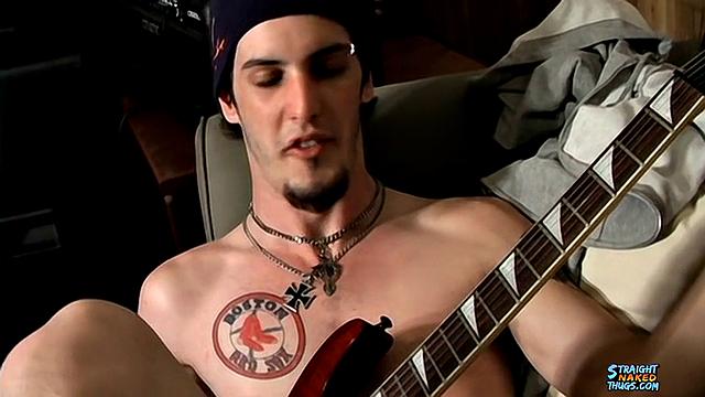 Naked Rocker Jacks His Dick - Axel