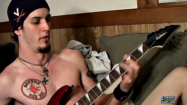 Naked Rocker Jacks His Dick - Axel