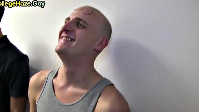 Straight studs from college fucked in dormitory for frat