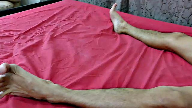 Arjo Blows a Load on His Feet