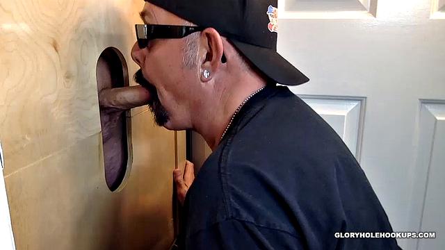 Getting Gloryhole Sucked and Fucked