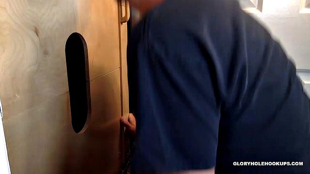 Getting Gloryhole Sucked and Fucked