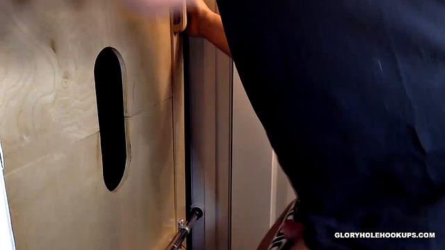 Getting Gloryhole Sucked and Fucked