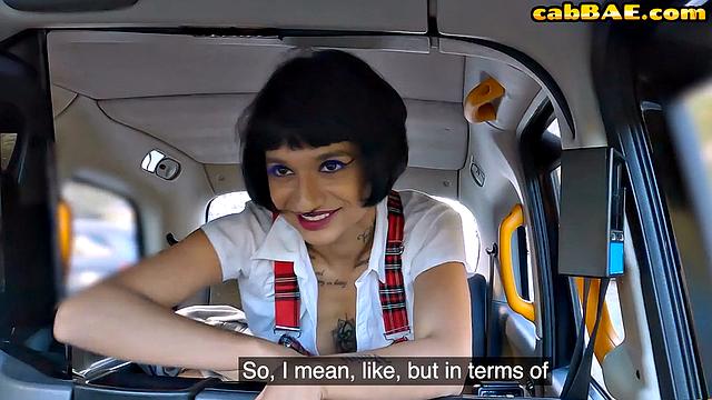 Ink nympho bouncing on passenger