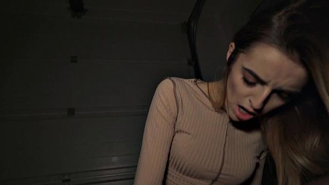Picked up petite 21yo in pantyhose POV cockriding